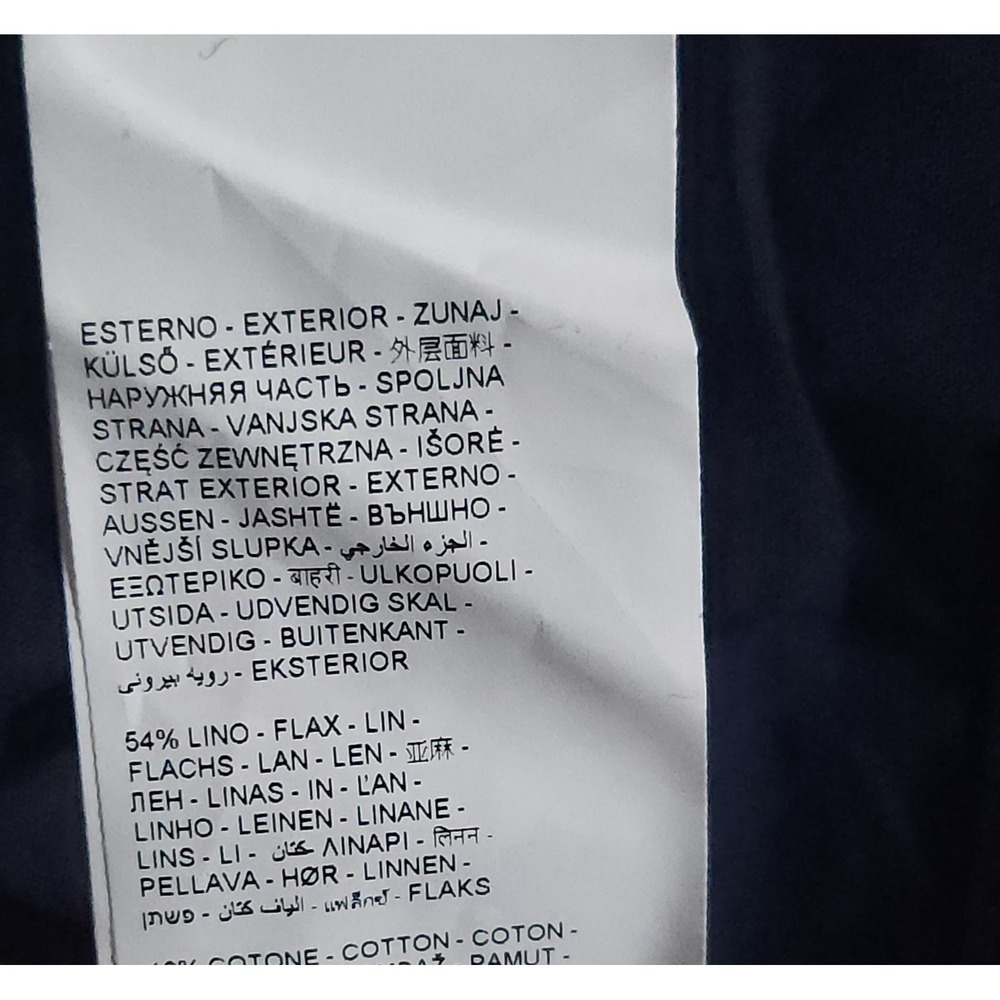 MP Massimo‎ PIOMBO Mens Navy Blue Canvas Field Jacket XLarge NWT $195 - Picture 11 of 11